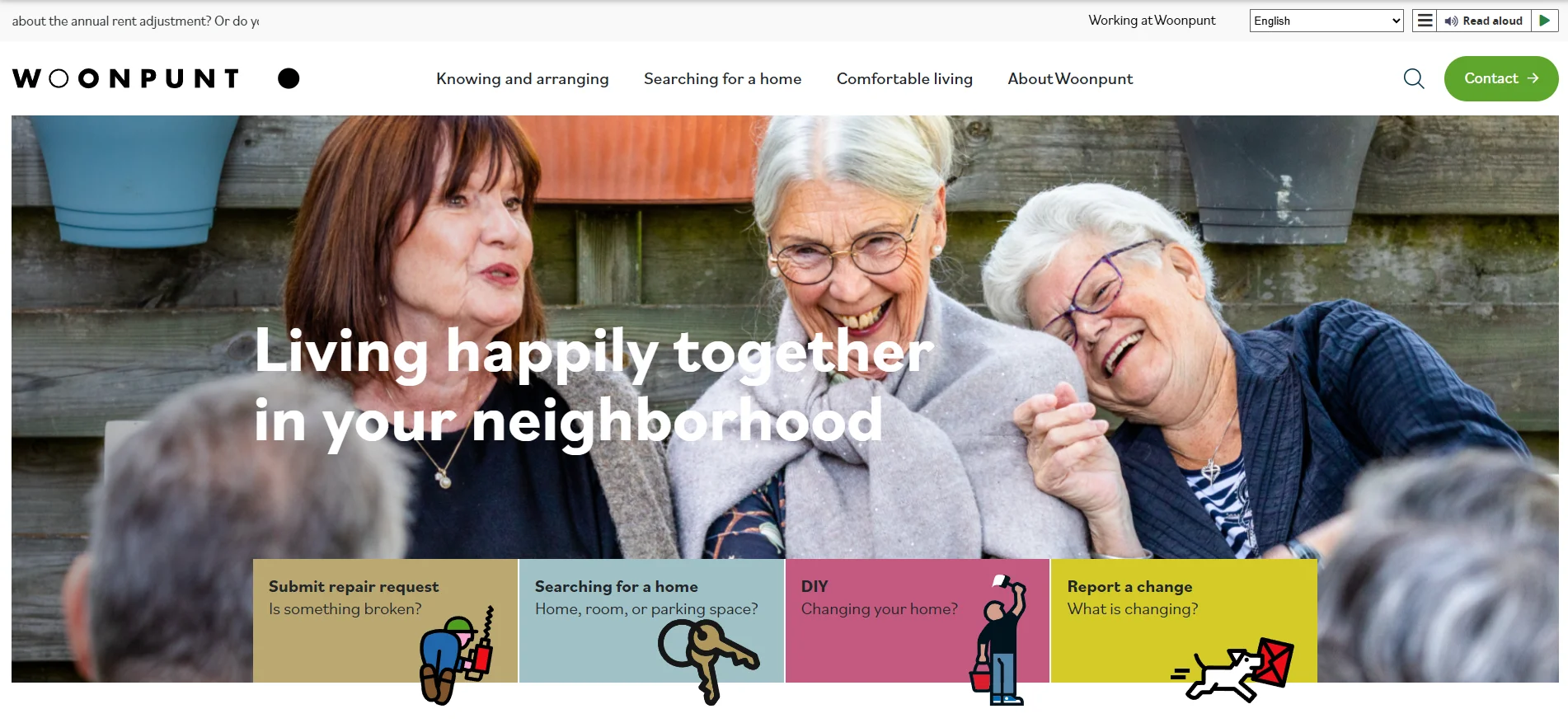 Woonpunt website